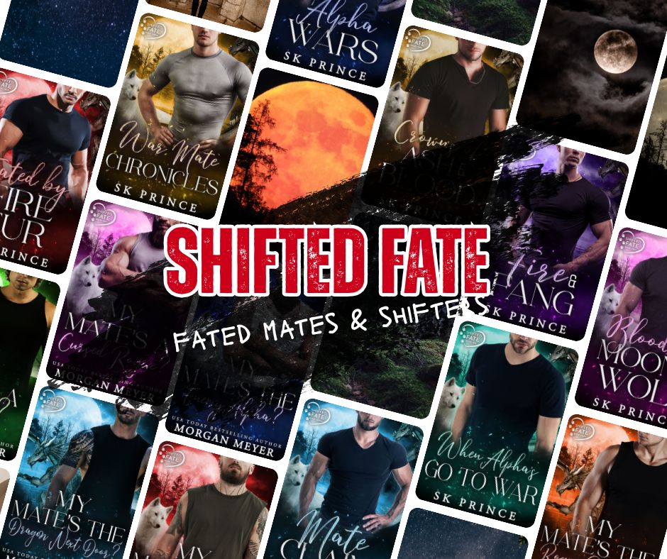 cover collage for shifted fate paranormal romance series